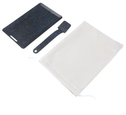 Portable Square Folding Grill Plate Iron BBQ Griddle with Storage Bag Non-Stick Temperature Control for Camping Outdoor Cooking Steak Teppanyaki(Black)