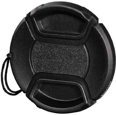 Hama Objektivdeckel für 67 mm Objektiv, Sicherungskordel, Smart Snap, Schwarz