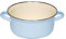 Riess, 0279-006, Kasserolle mit Chromrand 18, CLASSIC - BUNT/PASTELL, Farbe Blau, Durchmesser 18 cm, Höhe 8,9 cm, Inhalt 1,5 Liter, Emaille, OHNE DECKEL, Deckel optional, Topf, Kochtopf, Induktion