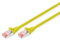 DIGITUS Cable LAN Cat 6 - 0,5m - Cable de red RJ45 - S/FTP Blindado - Compatible con Cat 6A y Cat 7 - Amarillo