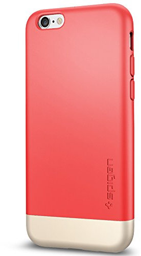 Spigen Style Armor Safe Slide Soft-Interior Metallic Finished Dual Layer Protection Slim Hard Case for iPhone 6S - Italian Rose