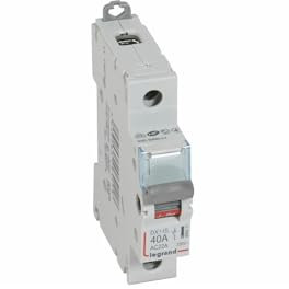 406411 Interrupteur Modulaire Unipolaire 1p 250v - 40a - 1 Module - Bornes à Vis Legrand Dx³-is