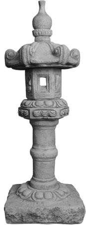 gartendekoparadies.de Enorme massiccia Tachi-Gata lanterna di pietra giapponese fatto del cast in pietra frostfest