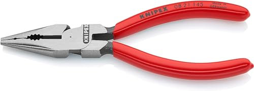 Knipex Pince universelle multifonctions noire atramentisée, gainées en plastique 145 mm 08 21 145