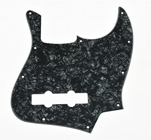 KAISH Schlagbrett im J-Bass-Stil, 4-saitig, Schlagbrett für Jazz J Bass, hergestellt in den USA/Mexiko, schwarze Perle