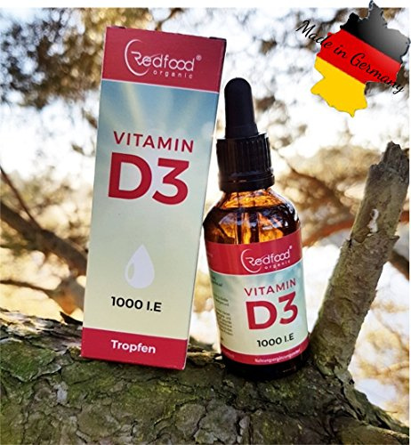 Vitamin D3 Tropfen 1000 I.E. • 50ml •1750 Tropfen • pflanzlich in hochwertigem Kokos-Öl • 100% vegetarisch und besonders hohe Bioverfügbarkeit • made in Germany (5)