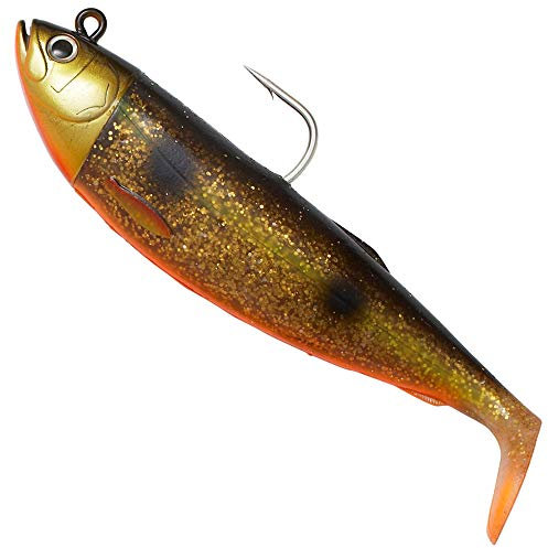Savage Gear Cutbait Herring - Gummifisch Meeresköder, Farbe:Gold Redfish, Länge/Gewicht:25cm / 460g