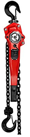 Steinberg Systems SBS-FZ 1500/2M Ratschenzug 1,5t Kettenzug Hebezug mit max. Hubhöhe 2 m Hebelzug Flaschenzug