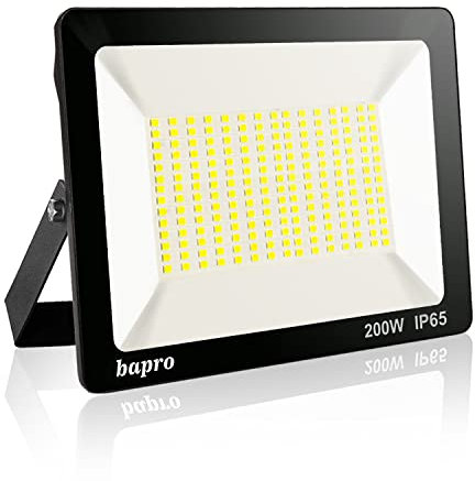 200W LED Foco Exterior, Proyector Foco Led Blanco Cálido 3000K Floodlight Brillo Alto IP65 Impermeable Exterior Iluminación para Jardín, Garaje, Fábrica