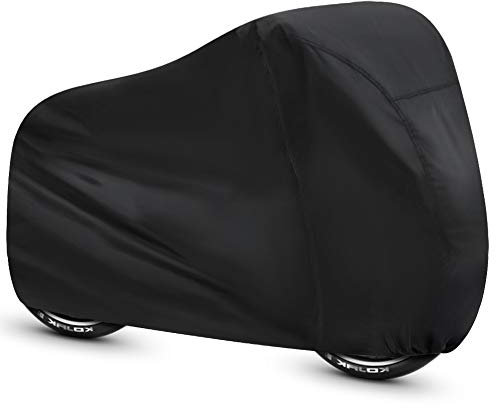 ALBOYI Bicycle Cover 190T Outdoor Waterproof Bike Cover Anti Dust UV Rain Cover for Mountain Road Electric Bike(Black)