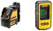 DEWALT 2-Way Self Levelling Cross Line Green Beam Laser with Carry Case DW088CG & Green Line Laser Detector upto 50M Working Range DE0892G