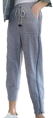 Pantaloni Sportivi da Allenamento per Donna Pantaloni con Cerniera Laterale Affusolata con Cerniera Laterale Pantaloni Sportivi