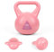 Phoenix Fitness Vinyl Kettlebell - Heavy Weight Kettle Bell for Home Gym Workout Equipment Strength Fitness Pilates Weight Training - Pink 20kg