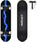 Skateboard Blitz, 31 x 8 Zoll,8-lagiges Ahornbrett, An beiden Enden symmetrisch geneigt,Geeignet für Jungen, Mädchen, Jugendliche, Straße, Erwachsene, Anfänger-Blue