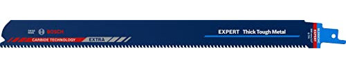 Bosch 1x EXPERT Thick Tough Metal S1255CHC Säbelsägeblatt (für Zäher Stahl, Gusseisen, Länge 300 mm, Professional Zubehör Säbelsäge)