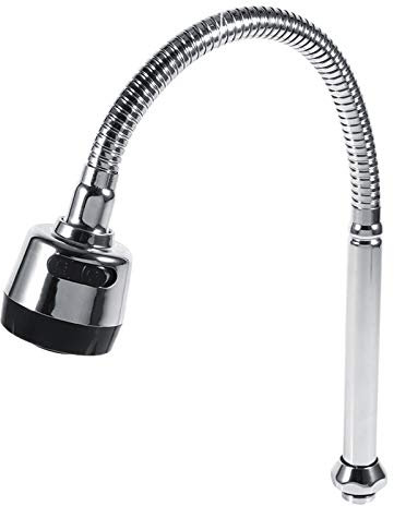 Mumusuki Tubo Giratorio de 360 ° para Grifo de Fregadero, Caño Giratorio de Acero Inoxidable 304, Accesorios de Tubería para Grifo de Fregadero de Cocina, Conexión de una Sola Manija