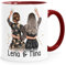 SpecialMe® Tasse beste Freundin personalisiert Geschenk beste Schwester Mama Freundschaft Best Friends BFF bordeauxrot Keramik-Tasse