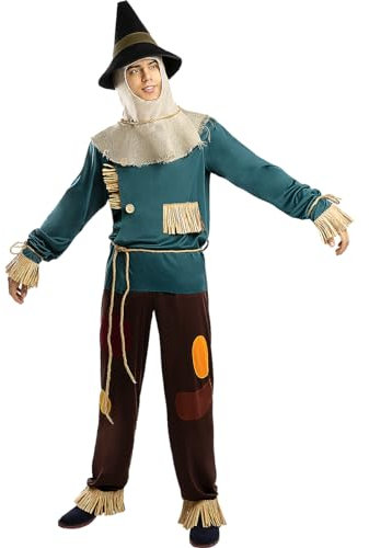 Funidelia | Disfraz de Espantapájaros - El Mago de Oz para hombre Disfraz para adultos y divertidos accesorios para Fiestas, Carnaval y Halloween - Talla XL - Marrón