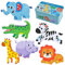 BBLIKE Kinderpuzzle 6 Bilds Puzzles Puzzle Kinder Puzzle ab 3 Geeignet für Jungen und Mädchen kinderpuzzle ab 3 4 5 Jahren (Tiere)