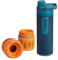 Grayl UltraPress Outdoor- & Reisewasserfilter | für 150L Wasser | Filterkartusche wechselbar | Forest Blue mit 2 Ersatzfilter
