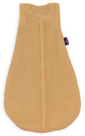 Sommerschlafsack LIEBMICH Baumwollmusselin, senfgelb, Größe 110