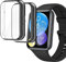 sciuU Hülle Kompatibel mit Huawei Watch Fit 2 Smartwatch 1,74, [2 Stück] Rundum Schutzhülle mit Displayschutzfolie, Flexible TPU-Gehäuse Case Schale Kompletter Schutz Cover für Fit2, Schwarz * 2