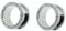 Ayoiow 2 Stk Chirurgenstahl Plug, Plugs 8mm mit Zirkonia Tunnel Ohr, Silber