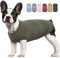 Hjumarayan Hundepullover Kleine Hunde - Hundeshirt Dünn Hunde Pullover Sonnenschutz Tshirt Elastisch Hundepulli Gestreifte Shirt Pullis für Chihuahua Yorkshire Terrier (Grün S)