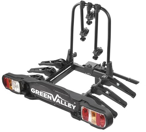 Green Valley Discovery-3, Complete for 3 Bikes with Folding Plastic Rail