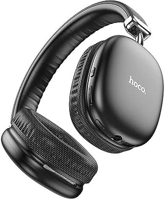 hoco. Active Noise Cancelling Headphones, 40H Playtime Wireless Bluetooth Headset with Deep Bass Hi-Fi Stereo Sound, Comfortable Earpads for Travel/Home/Office (Black)