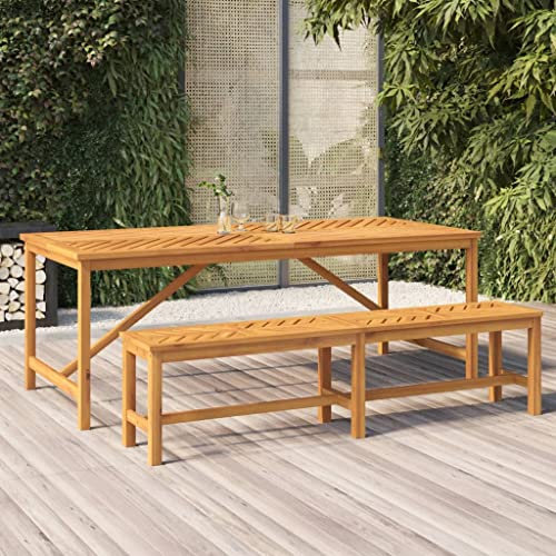 MUSEVANE Garten-Esstisch 200x90x74 cm Massivholz Akazie