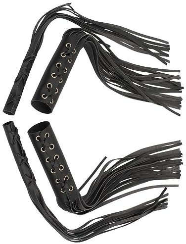 Riloer Motorrad Universal Bremse Kupplungshebel Fransen Lenkergriffe Quaste, Universal Motorrad Fransen Leder Handgriff Quaste Bremshebel Abdeckung