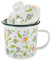 UPKOCH Tasse Émaillée Vintage Mug Rétro Émail Tasse de Voyage Multifonctionnelle pour Café Thé et Jus Utilisation Intérieure et Fête Confortable à