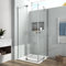 EMKE Duschkabine 80x80 Eckeinstieg Komplettdusche Duschwand Duschabtrennung Badewanne Falttür Dusche Duschtür Eckdusche Duschkabine 80 x 80