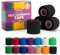 4-Pack Proworks Sock Wrap Sports Tape - Black | Self-Adhesive Football Sock Tape | Cohesive Bandage Wrap for Shin Pads, Goalkeeper & Ankle | 5cm x 4.5m Bandage Tape, Vet Wrap for Dogs, Cats & Horses