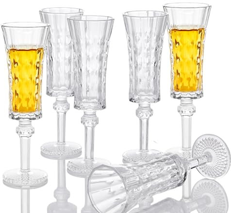 Srgeilzati Port-Gläser mit Stiel, Likörglas, Schnapsgläser, Limoncello-Gläser, 4.5cl