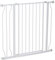 PawHut Dog Gate Wide Stair Gate w/ Door Pressure Fit Pets Barrier for Doorway, Hallway, 76H x 75-95W cm - White
