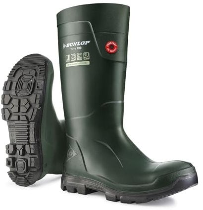 DUNLOP Protective Footwear, LJ0KL01, Purofort TerraPRO, Verde/Nero, Taglia 43 EU