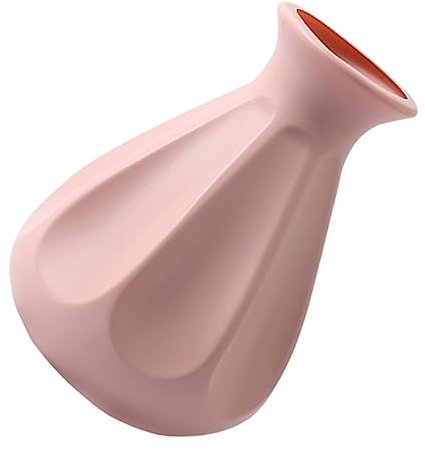 OUNONA 1Stk Vase Blumenhalter Knödel-Bambustablett künstliche blüten Artificial Ornament Blumentopf aus Keramikimitat Blumenarrangement Topf Esstisch Blumenstand Anlage Rosa