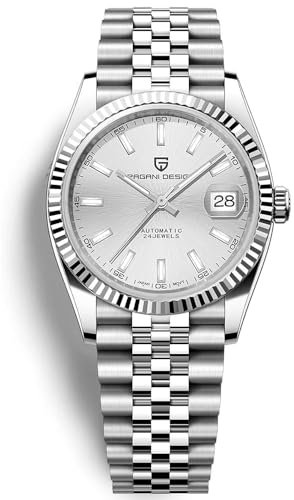 Pagani Design Luxus Herren Mechanische Automatikuhr Japan NH35 Uhrwerk Edelstahl AR Synthetischer Saphir 100m Wasserdicht Elegant Kleid Sport Uhr Datum