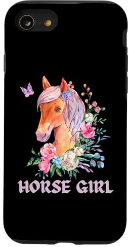 Hülle für iPhone SE (2020) / 7 / 8 Pferd Mädchen