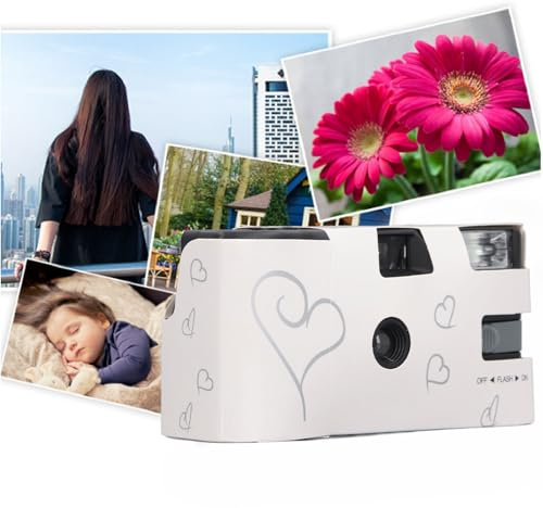 Disposable Camera Bulk for Wedding, 35mm Single Use Camera with Flash, 27 Films, Retro Film Camera for Anniversary Concert Travel Camp Party Supply