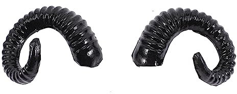 BESTYASH 1pair Sheep Horn Headdress for Halloween Cosplay Durable Costume Accessory for Parties Festivals Photography Themed Events Unique Animal Horn Decoration