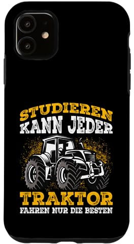Hülle für iPhone 11 Traktor lustiger Spruch Trecker Landwirt Geschenkidee