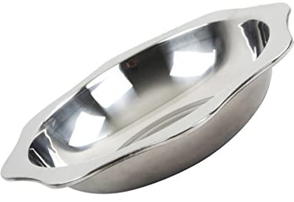 MAGICLULU 1Stk Töpfe edelstahlplatte edelstahlteller bauchläden pallets großes Tablett Cranberry-Sauce Servierteller schneckenkorn Geschirr Hummerteller im Restaurant Rostfreier Stahl Silver