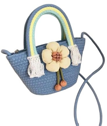 DuomaiJJ Sac à Main en Paille Sac À Main-Bleu