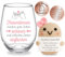 Tixlux Geschenk für Freundin Frauen Weingläser Geburtstagsgeschenk für Frauen Freundschaftsgeschenk Dankeschöngeschenk für Beste Freundin, Geschenk zum Schulabschluss 450ml (Freundinnen)