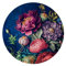 SPACEREBELS Bilder Blumen - Runde Wandbilder Wohnzimmer - KOMPLETT AUFHÄNGFERTIG - Deko Modern - Schlafzimmer - Room Decoration - Kunstdruck Wanddeko Wall Art Zimmer