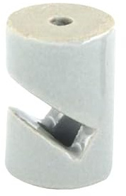 Kabelhalter - V-Kabelbinder aus weißem Porzellan, Maße 30 x 20 mm, ideal zum Organisieren und Befestigen von Kabeln
