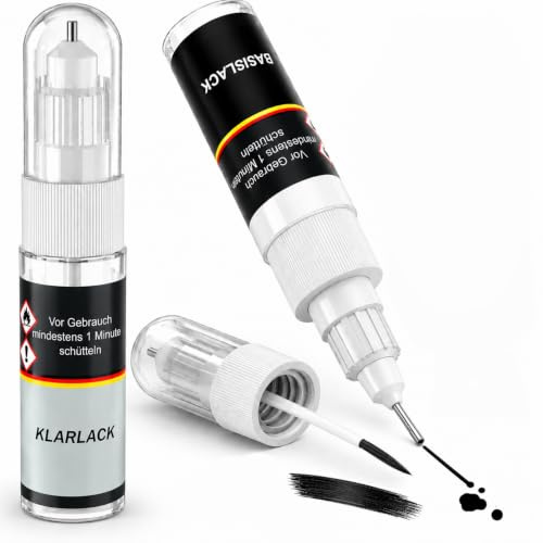 F1COLORS Lackstift Set LA7W REFLEXSILBER MET Pinsel/Nadel-System 2x10ml #5